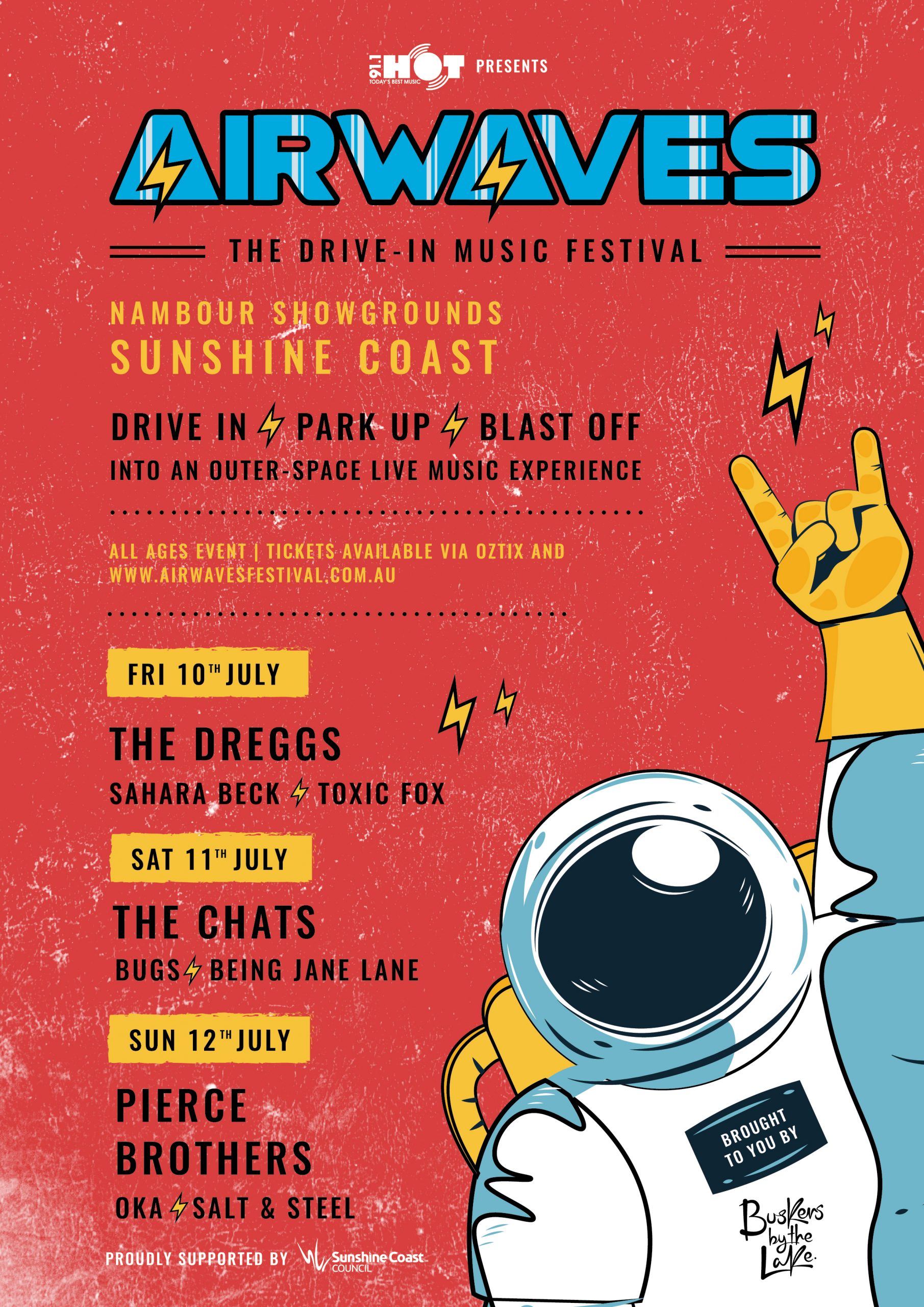 Drive-In Music Festival @Nambour Showgrounds Friday 10, Saturday 11 and Sunday 12 July