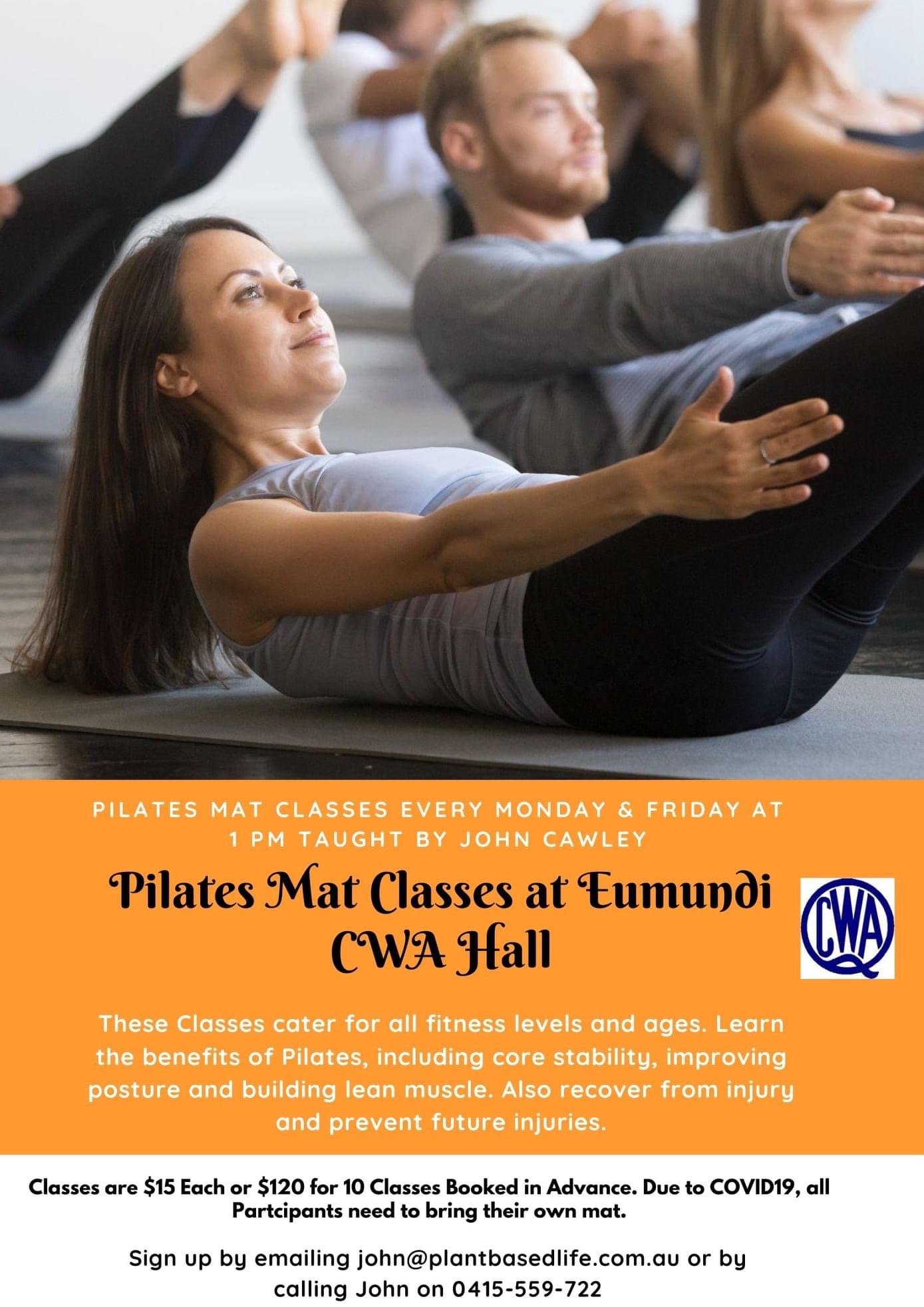 Pilates: Monday and Friday @CWA